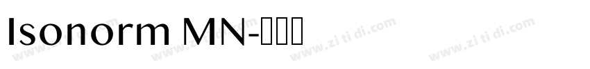 Isonorm MN字体转换